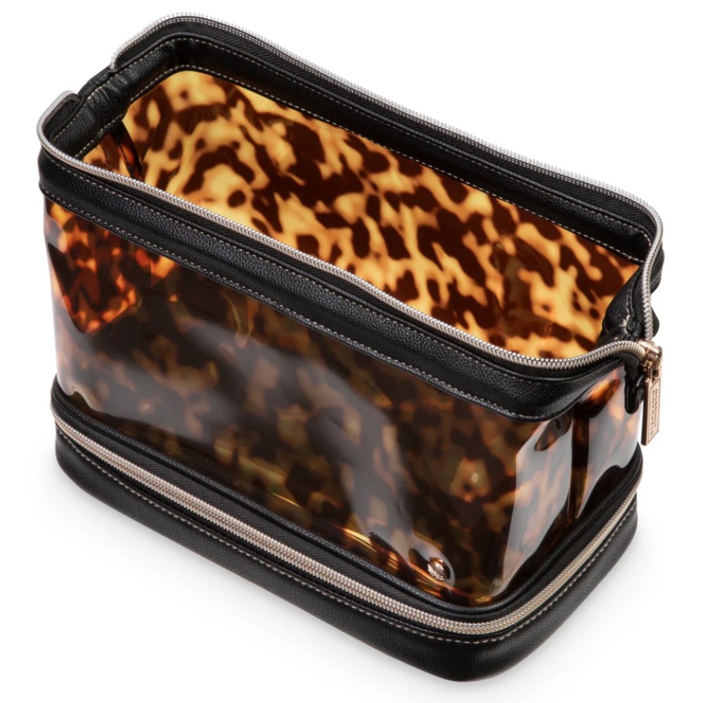 Stephanie Johnson Miami Clearly Tortoise Hannah Travel Organizer - NWT